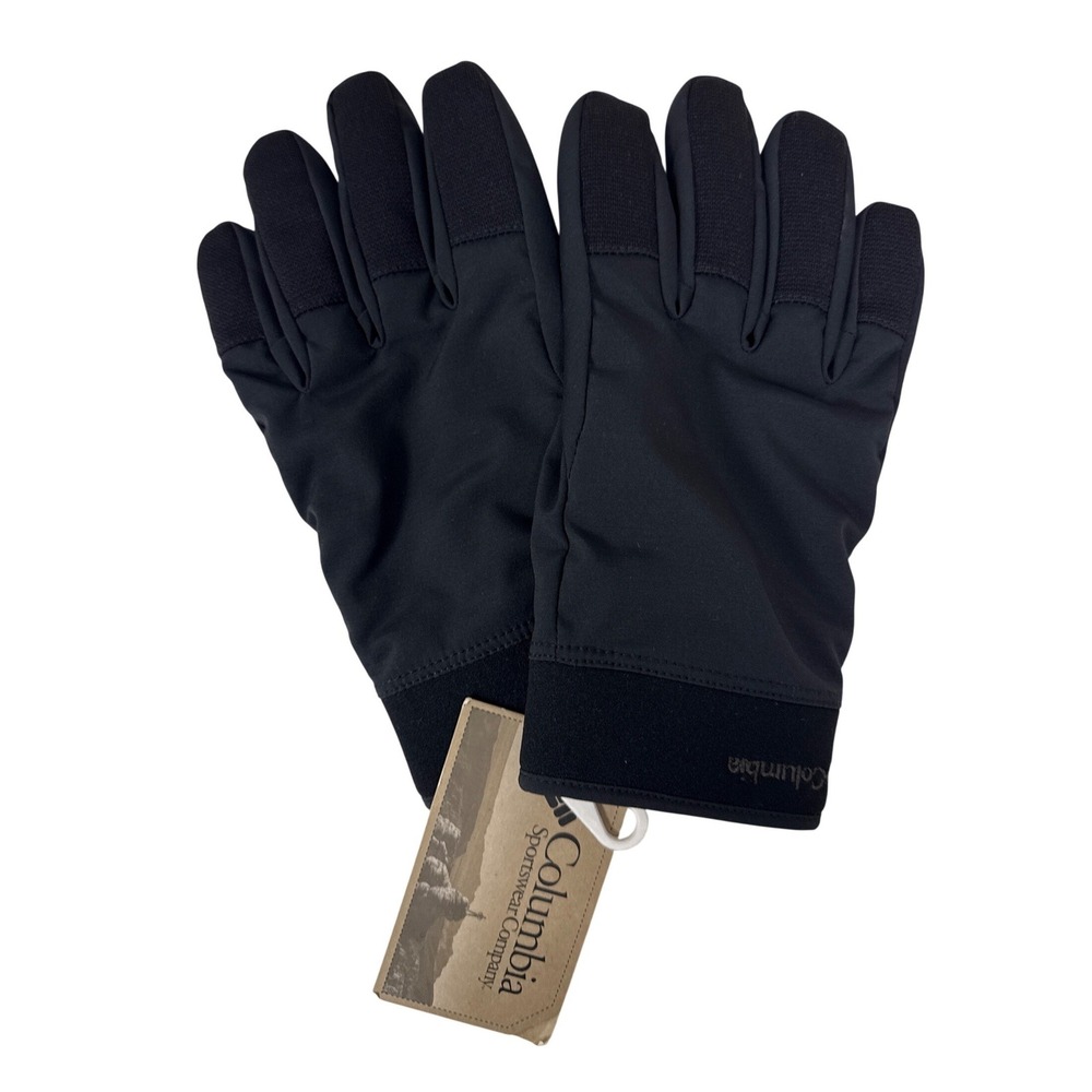 Columbia Single Track Soft Shell Glove Men XL Black Winter Outdoor Hiking Warm